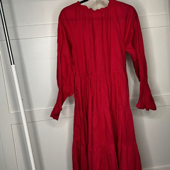 Figue Red Floor Length Dress Size Small - Picture 2 of 3